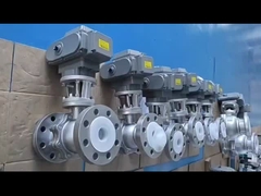 دریچه توپ سخت مهر و موم الکتریکی دو قطعه دریچه توپ صنعتی