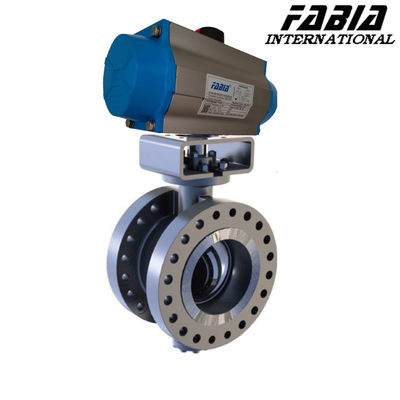 6 Inch 10 Inch Flanged Pneumatic Butterfly Valve Stainless Steel