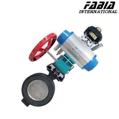 Small Fluid Resistance Hard Sealed Pneumatic Actuator Operated Butterfly Valve