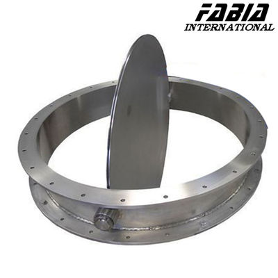 200mm 150mm 110mm فولاد ضد زنگ فلنج تهویه پروانه شیر برای خط آب