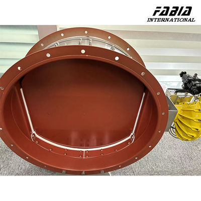 Round Butterfly Damper For Semiconductors LCD Panels And Biopharmaceuticals With Low Leakage